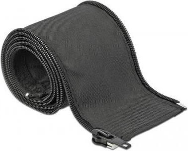 Delock Kabel-Bündelschlauch aus Polyester in Schwarz, Durchmesser: 25 mm, Länge: 1 m - Bild 1