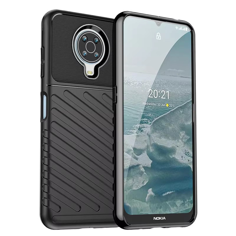Stoßfeste Silikon-Handyhülle für Nokia G10, G20 und Nokia 6,3 in Blau - Bild 4
