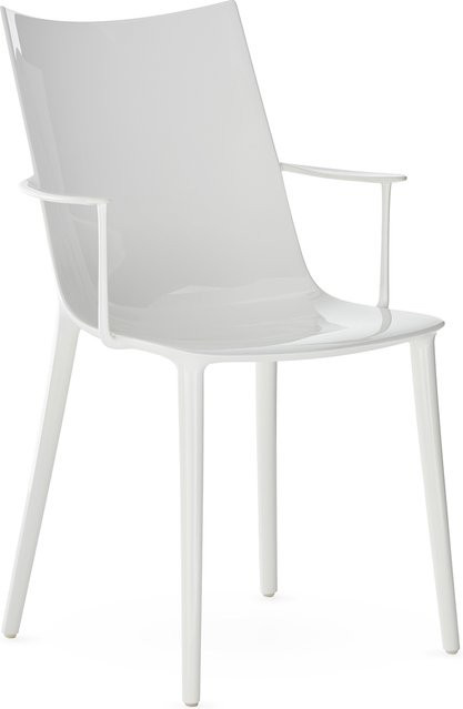 Kartell HHH Stuhl mit Armlehnen in Weiß - Bild 1