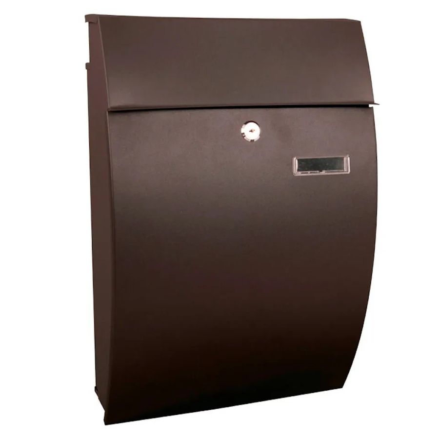 PROREGAL Wandbriefkasten Geronan mit Namensschild in Schwarz, H x B x T: 48 x 32,2 x 15,5 cm, Einwurföffnung 24 x 4 cm - Bild 2