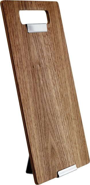 VEGA Speisekarten-Klemmbrett Unico A4 in Nussbaum mit Stahlbeschlägen, Breite: 23 cm, Höhe: 37,2 cm - Bild 1