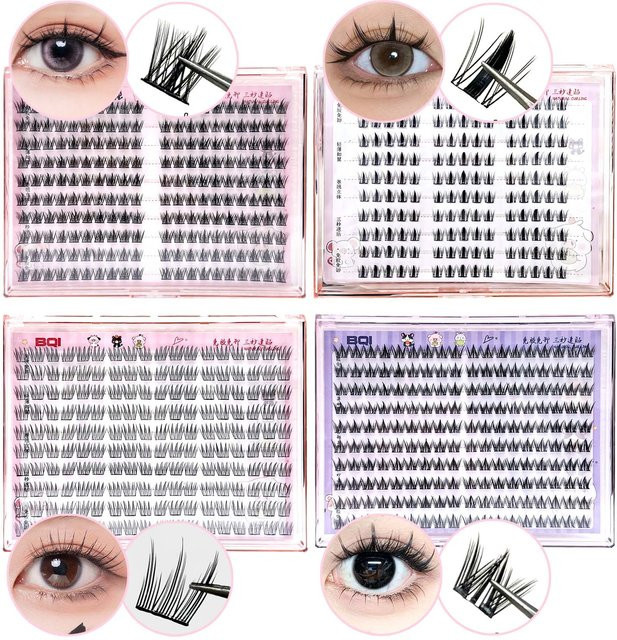 BQI Künstliche Wimpern, selbstklebend, natürlich, Unisex - Bild 1