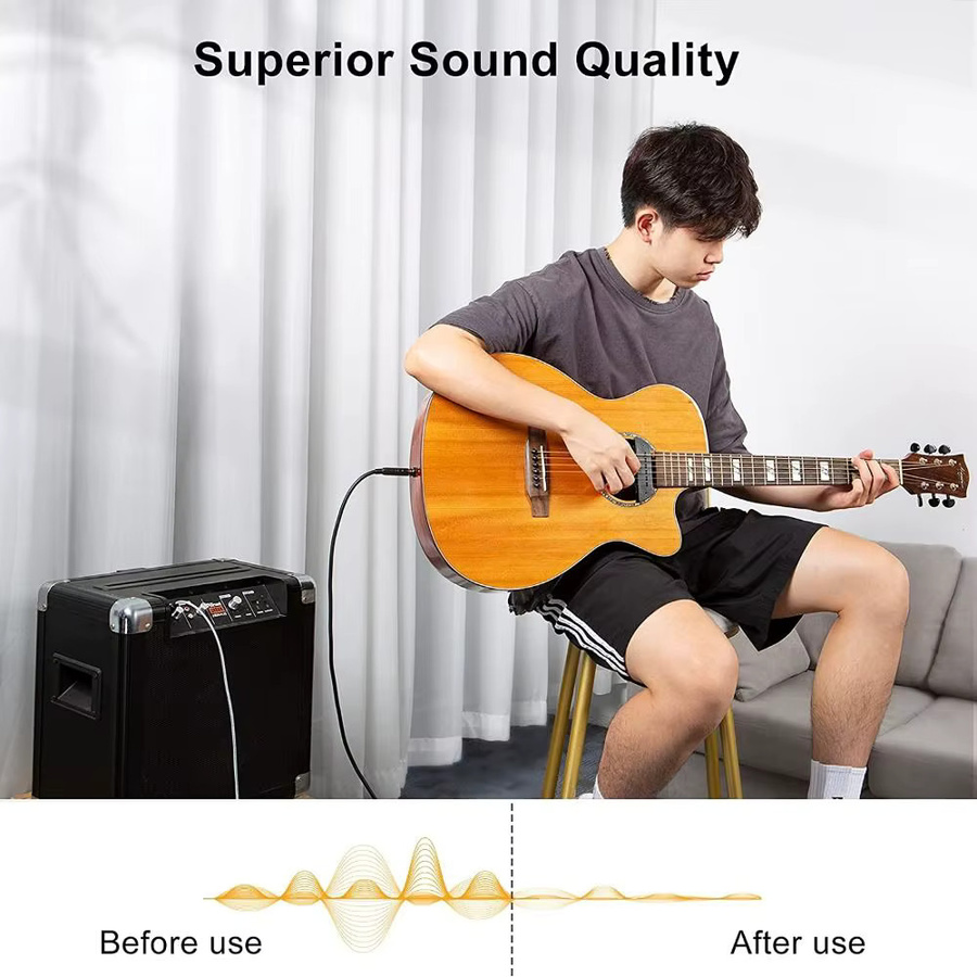 Stereo-Audiokabel von okdeals mit 6,35 mm TRS-Stecker auf XLR-Stecker in Schwarz - Bild 2