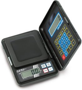 Kern Taschenwaage CM 1K-1N in Schwarz mit 1 kg Wägebereich und 1 g Ablesbarkeit - Bild 1