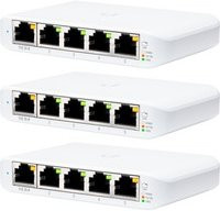 Ubiquiti UniFi Switch USW Flex Mini Smart Desktop Switch 5-Port 1 GbE in Weiß (3er Pack) - Bild 2