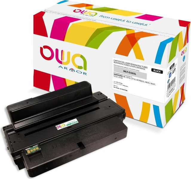 Armor OWA Wiederaufbereitete Tonerpatrone Schwarz für Samsung ML-3310, 3312, 3710, 3712, SCX-4833, 4835, 5637, 5639, 5737, 5739 - Bild 1