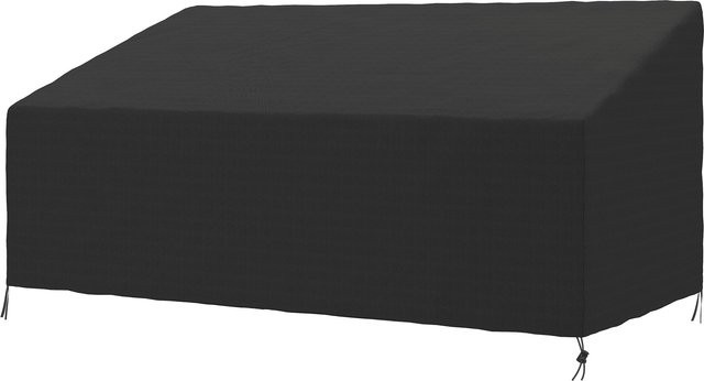 Outsunny Schutzhülle für 3-4 Sitzer Gartenbank, wasserdichte Outdoor Sofa Abdeckung aus 600D Oxford-Gewebe mit UV- und Staubschutz, Schwarz, B/T/H: 218 x 111 x 63/101 cm - Bild 1