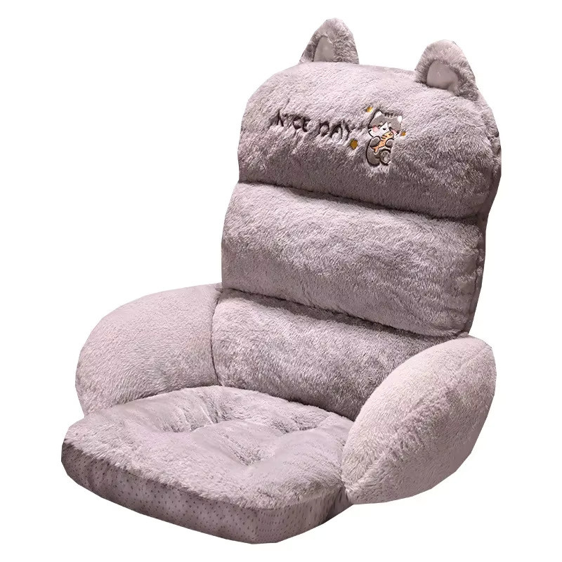 LISM Anti-Slip Sitzkissen für Büro und Sofa in Grau mit Tier-Design - Bild 5