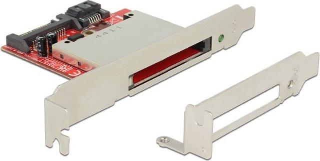 DeLOCK Kartenleser für CF I und CF II mit Serial ATA in Silber (91495) - Bild 1