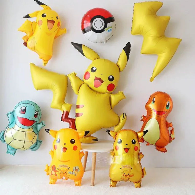 Potdemiel Pikachu Pokemon Luftballons in Gelb für Kindergeburtstage und Babypartys - Bild 1