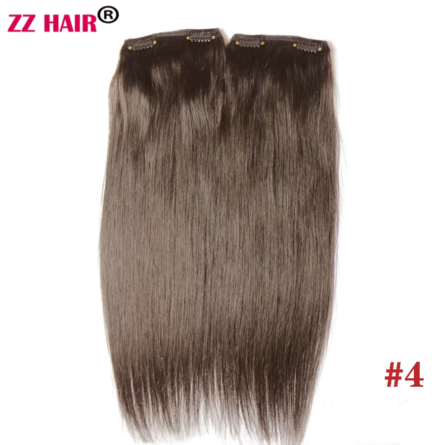 Zzhair Haarverlängerungen Clips-in, 2er Set, natürlich gerade, 16-24 Zoll - Bild 3