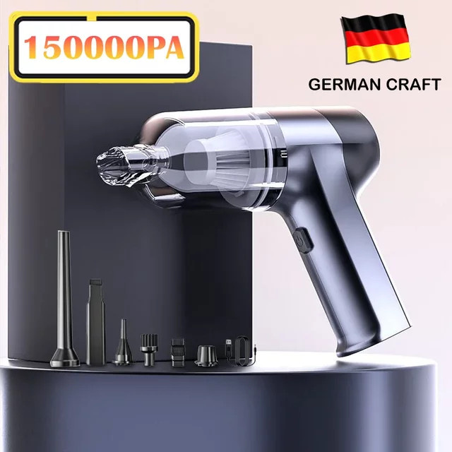 SUITU 4-in-1 Kabelloser Handstaubsauger mit starker Saugkraft für Auto und Zuhause, wiederaufladbar - Bild 1