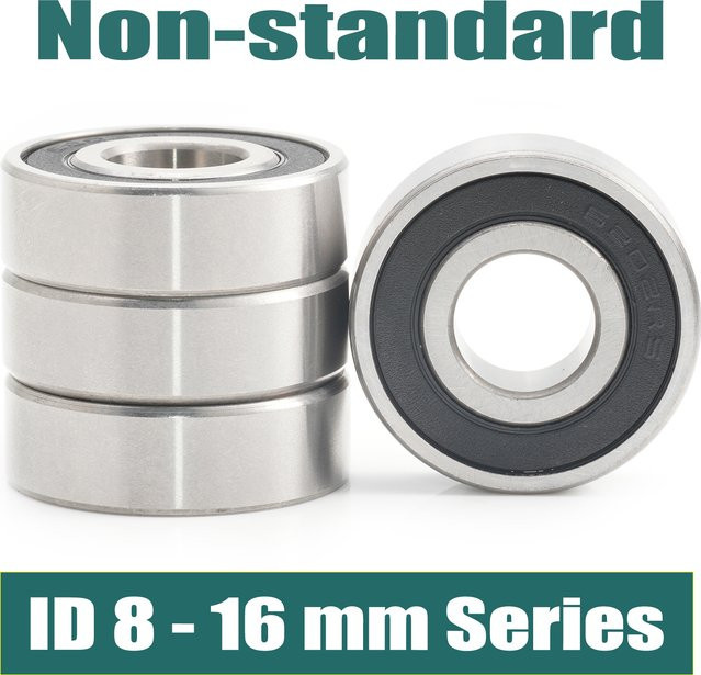 FUSHI Kugellager Set 4 Stück mit verschiedenen Innendurchmessern 8-16 mm und Außendurchmessern 23-40 mm, Typ 2RS ZZ - Bild 1