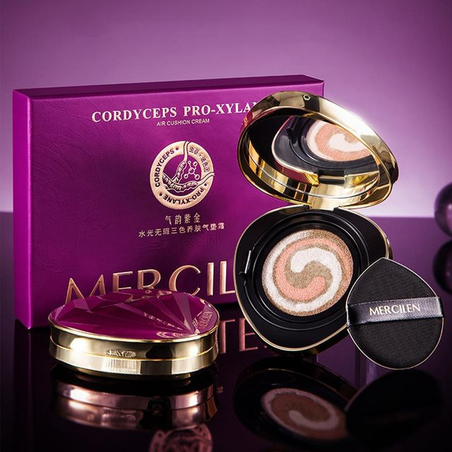 eelhoe Air Cushion Foundation, 3 Farben, pflegend, ölkontrollierend - Bild 1