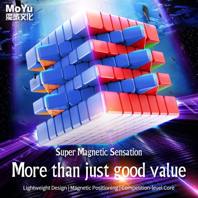 moyu meilong 7 v2m, magnetischer geschwindigkeit würfel, puzzle würfel - Bild 1