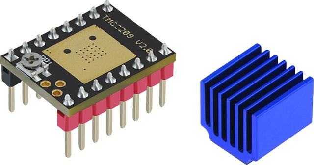 ALLOYSEED TMC2209 V2.0 StepStick Schrittmotortreiber 2,5A UART für Nema17/23 und 3D-Drucker wie MKS Gen L, Robin Nano und Tinybee - Bild 1