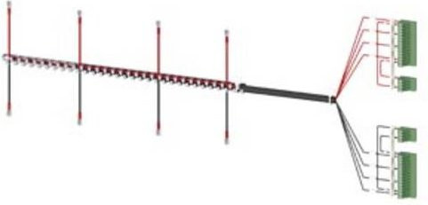 Siemens Spannungsversorgungskabel 4polig in Schwarz 3KC98314 - Bild 1