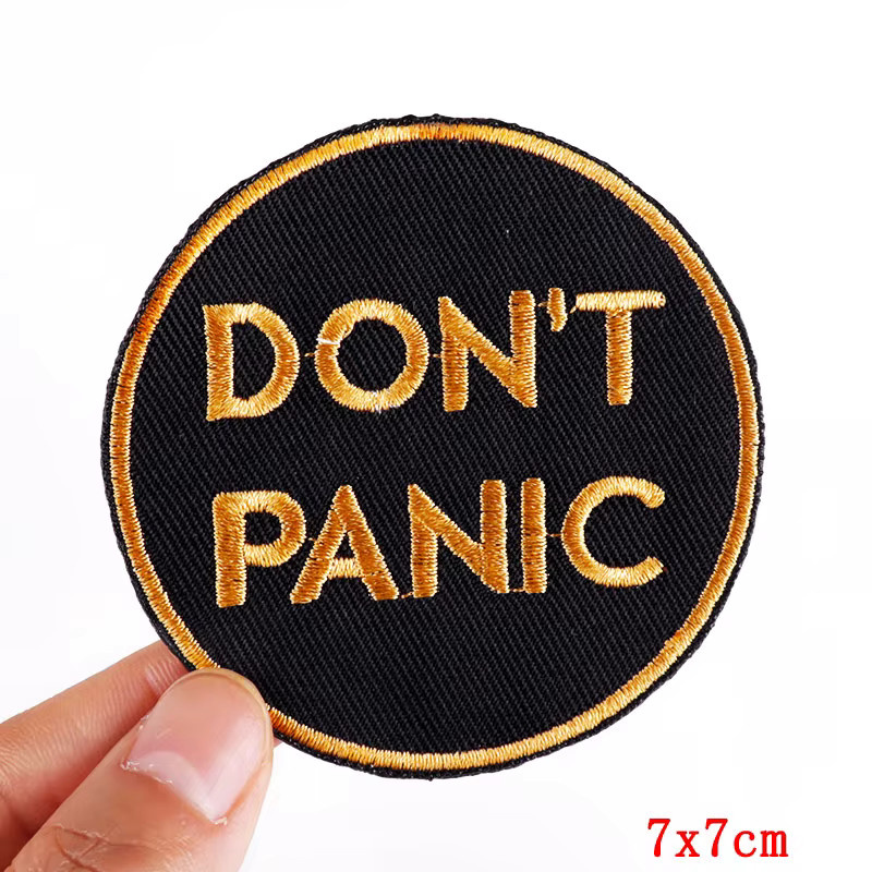 Prajna Cartoon Buchstaben Aufnäher mit positiver Botschaft als thermoadhäsive Stick-Patches für deine Kleidung zum Aufbügeln - Bild 2