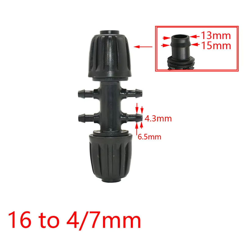 WHWH PE Schlauch Verbindungsstücke Set mit Barb Ellenbogen und Steckern für 16mm PE Rohre, Größen: 1/2 x 3/8 x 1/4 x 1/8 Zoll - Bild 4