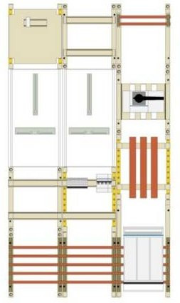 Hager Mess- und Wandlerfeld UF53WG4-LS in Multicolor - Bild 1