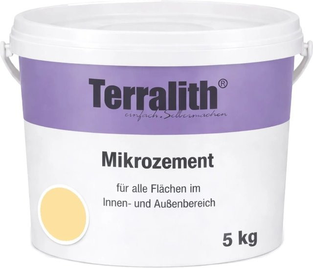 Terralith Mikrozement Fix & Fertig LFC0171 Pastellgelb 5kg für 3,5qm Feinstruktur - Bild 1