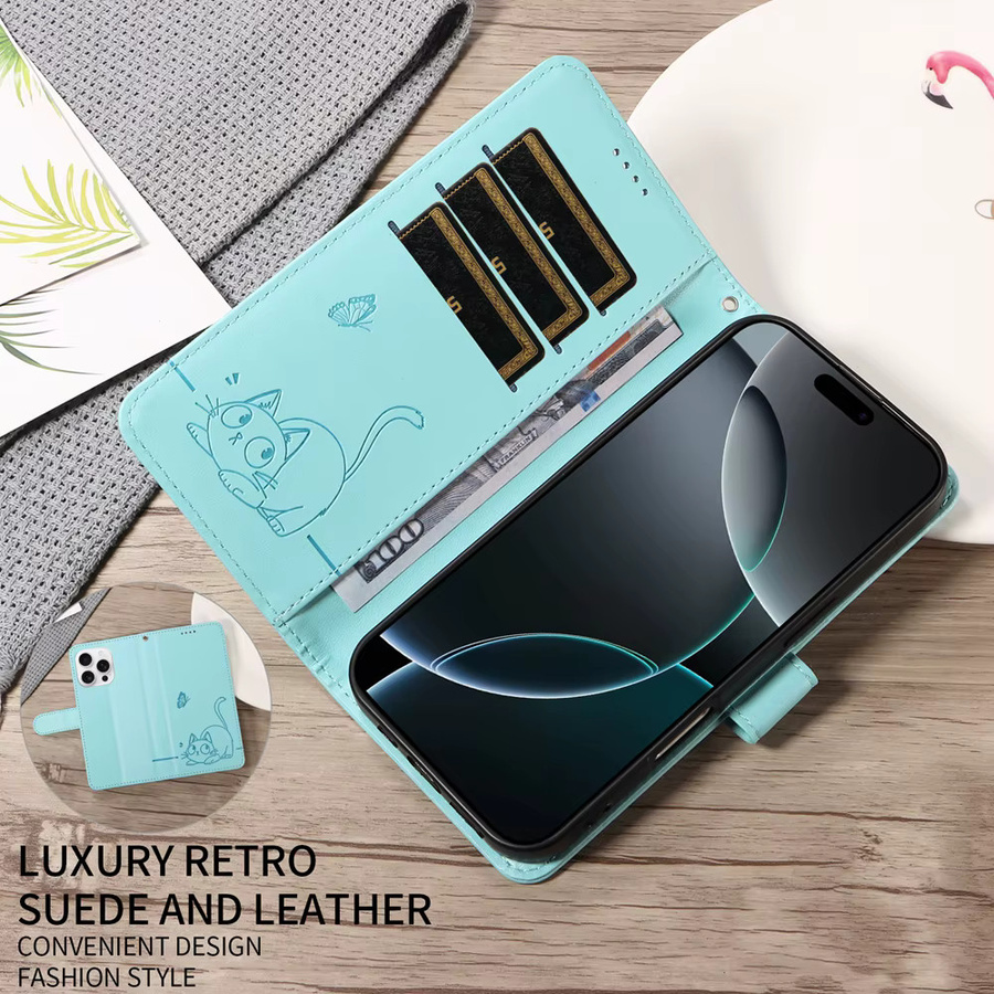 Magnetische Ledertasche für OPPO und Realme Modelle C85 C75 C71 C67 C65 C61 C55 C53 C35 C33 C31 C30 C21 C15 sowie Realme 15 14 12 11 10 9 Pro Plus - Bild 2