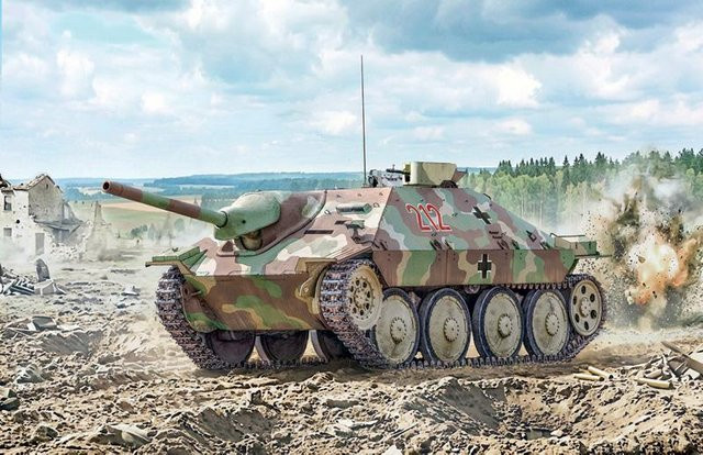 Italeri Jagdpanzer 38(t) Hetzer, Fahrzeuge, Grün - Bild 1