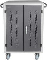 Digitus DN-45005 Mobiler Ladeschrank für 30 Tablets oder Notebooks bis 15,6 Zoll mit USB-A und USB-C Anschlüssen, Schwarz/Grau - Bild 1