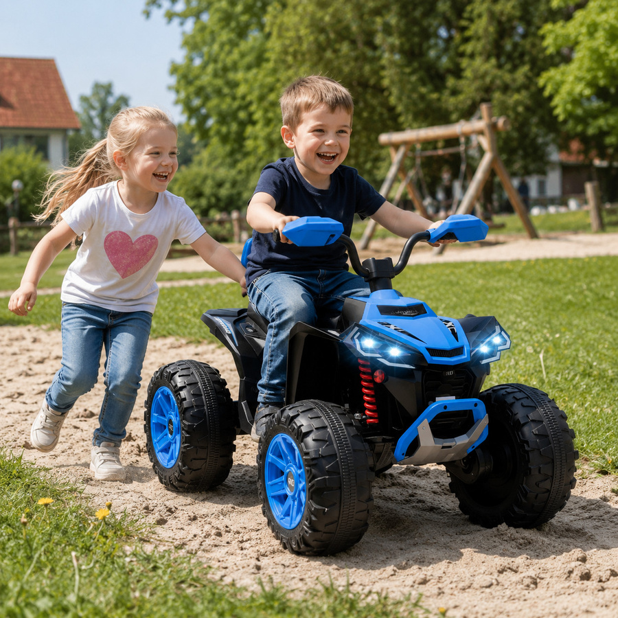 AIYAPLAY Elektro Quad für Kinder, 2 Sitzer, Blau, ab 3 Jahre - Bild 2