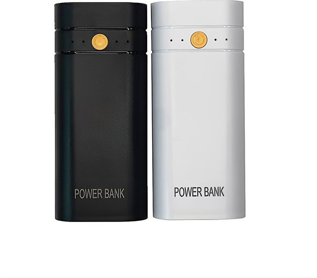 Aideepen DIY Power Bank Gehäuse mit USB-A Ausgang aus Kunststoff in Schwarz oder Weiß - Bild 1
