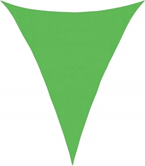 Furnicato Sonnensegel Dreieckig aus HDPE in Hellgrün, B x T x H: 3 x 4 x 4 m - Bild 1