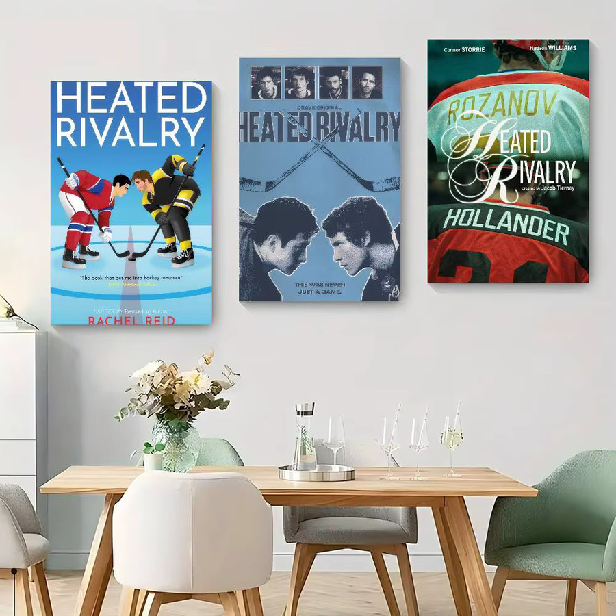 Film-Poster H-heated Classic Rivalry von Rastar als wasserfester Papieraufkleber in Weiß und Multicolour, ästhetische abstrakte Kunst-Wandmalerei für Kaffeehaus und Bar - Bild 4