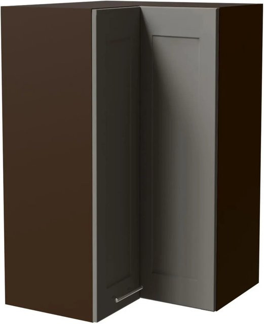 Feldmann-Wohnen Eckhängeschrank Oslo W14 in Lava und Dust Grey Matt mit Soft-Close-Türen, B/T/H: 60 x 60 x 96 cm - Bild 1