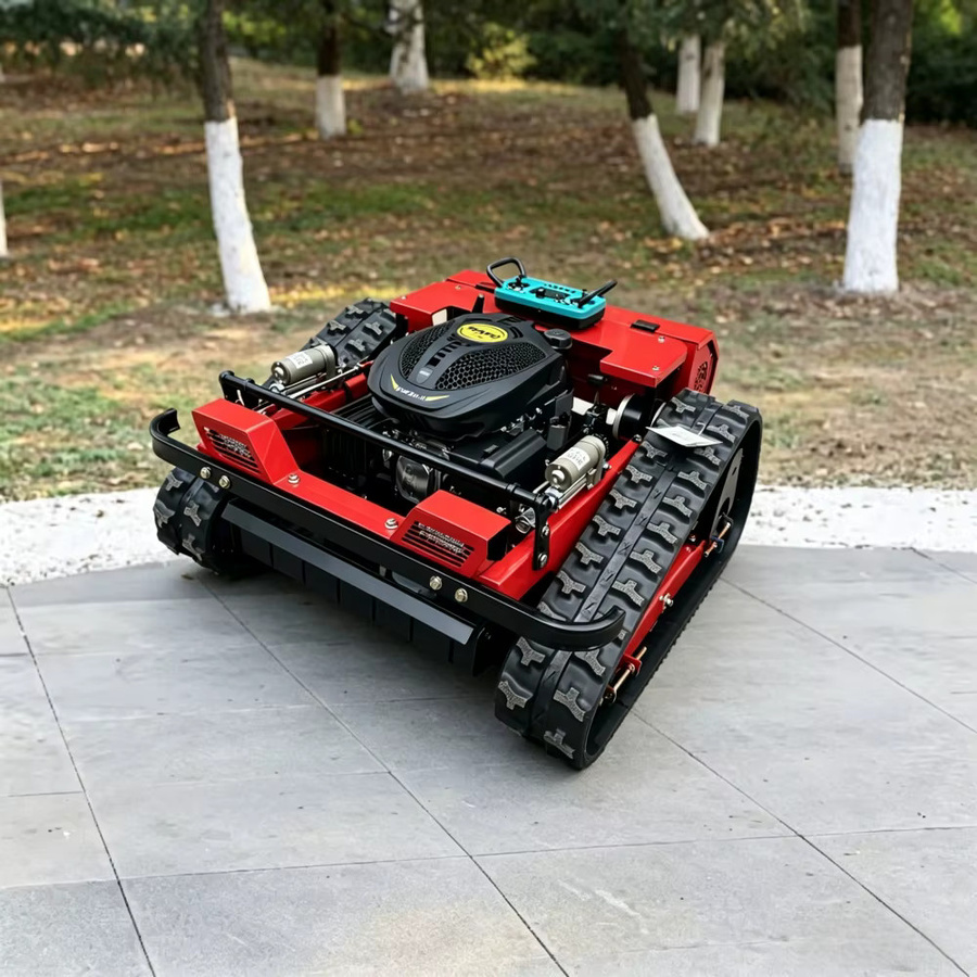 ENSENK Zero-Turn-Raupenmäher in Rot mit 500 mm Schnittbreite, ferngesteuerter Mehrzweck-Trimmer, EPA-zertifiziert für Hof und Garten - Bild 3