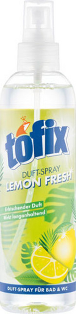 Tofix Lemon Fresh Duft-Spray für Bad und WC, Gelb, 250 ml - Bild 1