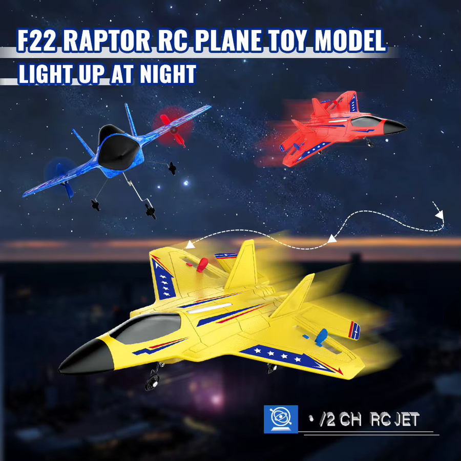 ANTSIR F22 Raptor RC Flugzeug, RC Segelflugzeug, mit Led-leuchten, ab 14 Jahren - Bild 2
