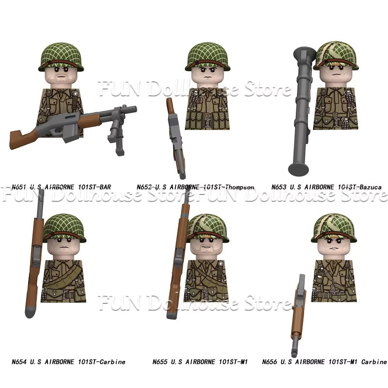 BRICKPANDA WW2 Militär Vietnam-Krieg US-Soldaten Figuren, Bausteine - Bild 2