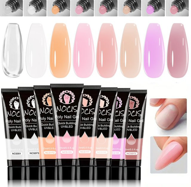 NOCIS Nagel-Polygel-Verlängerung, 30 ml, 8 Farben, glänzend - Bild 1