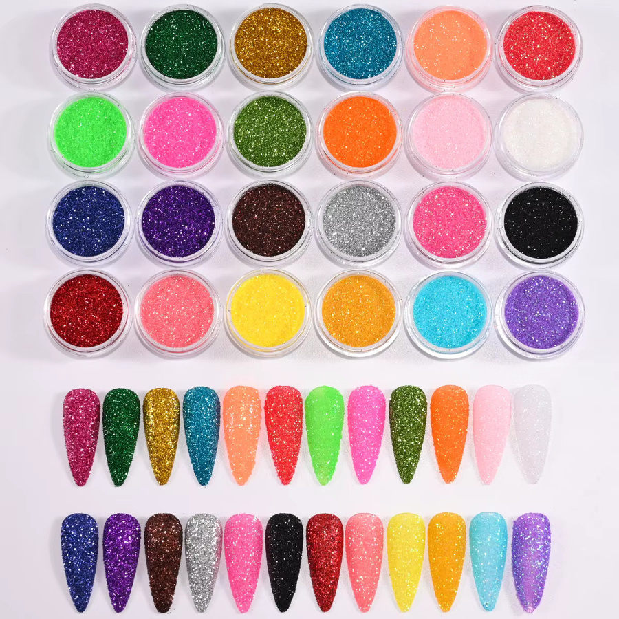 MAFANAILS Nagelpulver, Holographisch, 24 Teile/Satz, Unisex - Bild 4