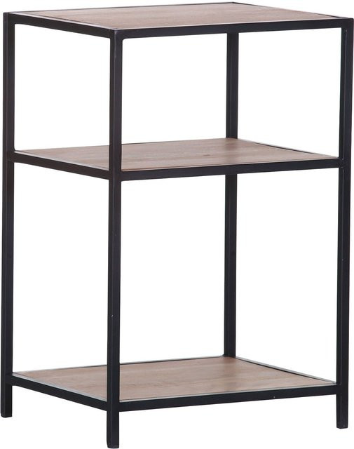 Regal INTRO in Schwarz aus Metall und Akazie, B/T/H: 63 x 35 x 42 cm - Bild 1