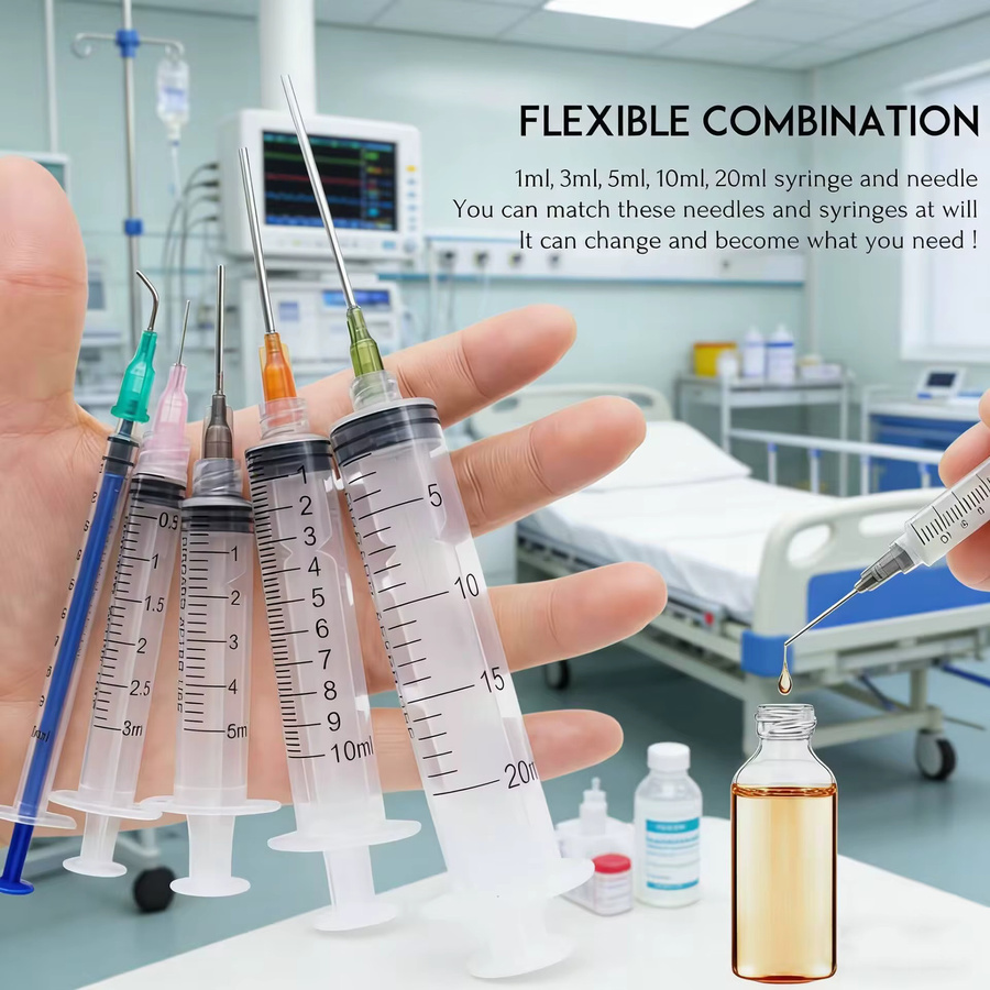 Transparente Kleberapplikatorspritze aus Kunststoff mit stumpfer Spitze, Nadel und Kappe für Flüssigkeiten, Kleber, Tinte, Parfüms und Lipgloss - Bild 2