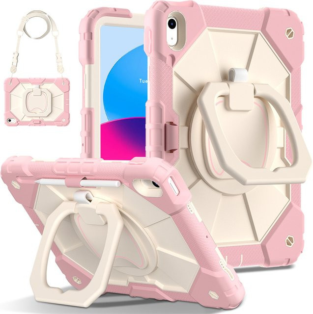 Stoßfeste Tablet-Schutzhülle von Greliana für iPad Air und iPad Pro Generationen in Blau, Schwarz oder Pink - Bild 1