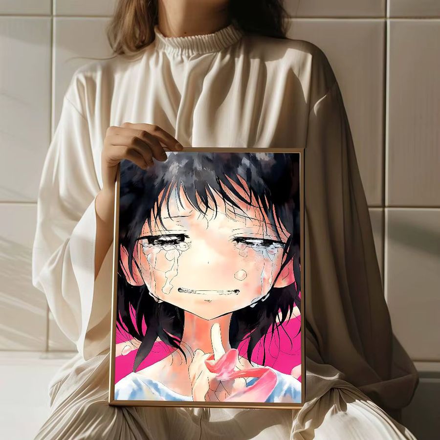 Retro Anime Takopis Original Sin Wandposter aus Kraftpapier als Aufkleber für dein Zimmer oder Café, Multicolor, Rechteckig - Bild 6