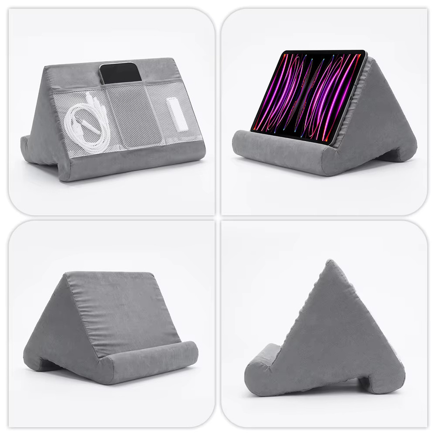 DANYCASE Multifunktions Tablet Ständer mit Schwamm Kissen in Grau für iPad, Xiaomi, Samsung und Huawei Tab - Bild 5