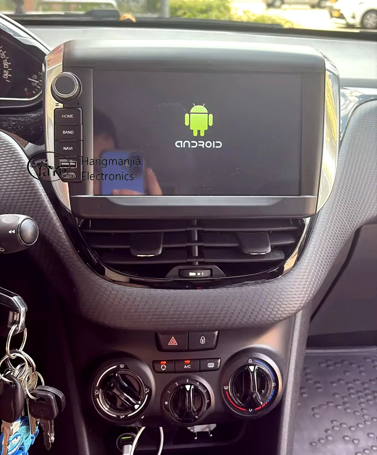 HMG Autoradio mit GPS und drahtlosem CarPlay sowie Android Auto für Peugeot 2008 und 208 (2012 - 2018) in Schwarz - Bild 3