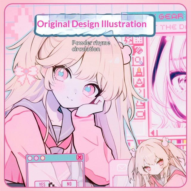 ATK Cute Nana Anime Mauspad Extra Groß Pink Multicolour Glattes Gaming Pad für E-Sports und Büro - Bild 1