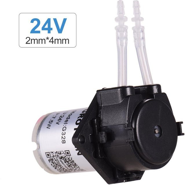 Grothen DC 24V Dosierpumpe Peristaltikpumpe Mini Wasserflüssigkeitspumpe Schwarz - Bild 1