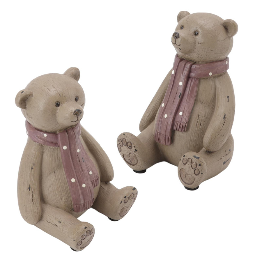 Bärenstatue Ornament aus Harz mit rutschfester Weichgummiunterlage für Wohnzimmer und Veranda - Bild 3