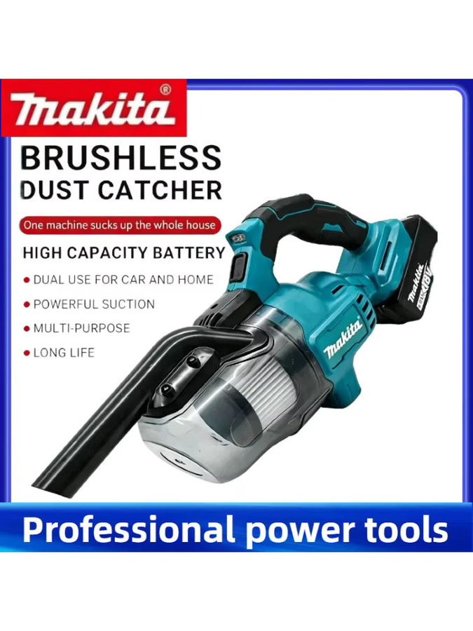 Makita DCV501 Tragbarer Akku-Handstaubsauger Bürstenlos Blau - Bild 5