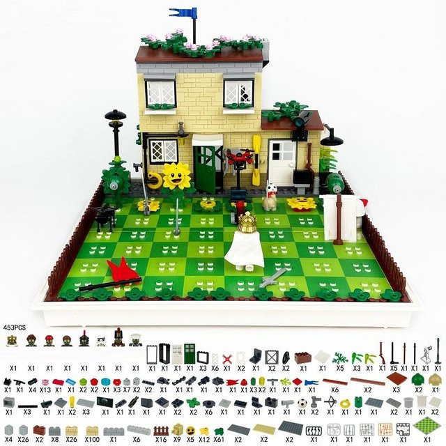 Pflanzen Schutz Haus Set, Baustein Ziegel, 453 Teile, ab 14 Jahren - Bild 1
